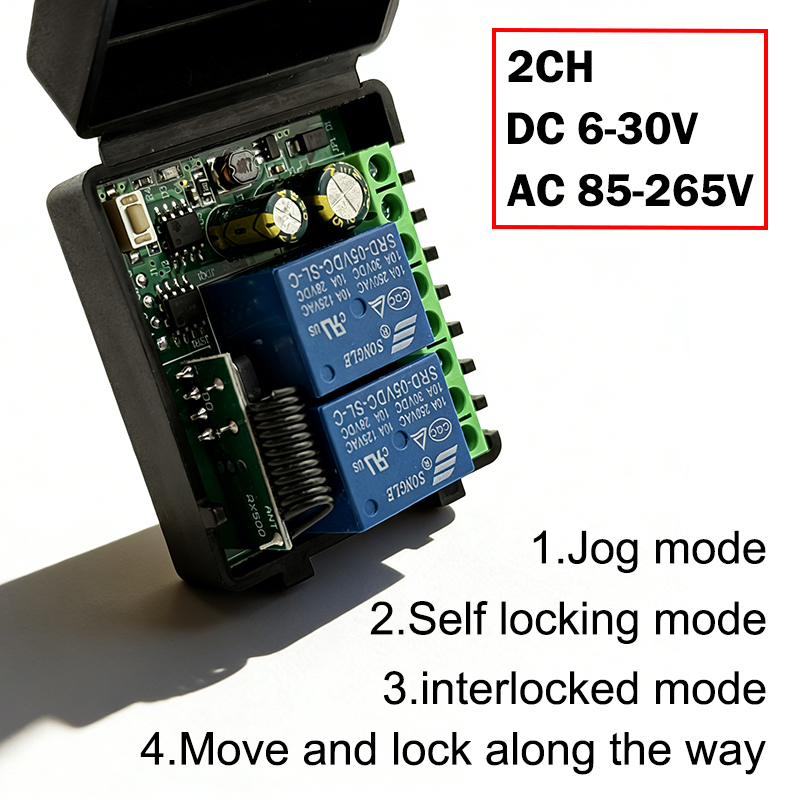 10A Relay Receiver Module 433M - огляд і ціна 433Mhz Receiver Module
