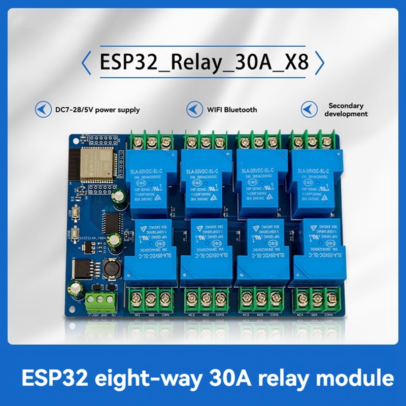 ●8 Channel Relay Module 30A DC - огляд і ціна Relay 8 Channel Board