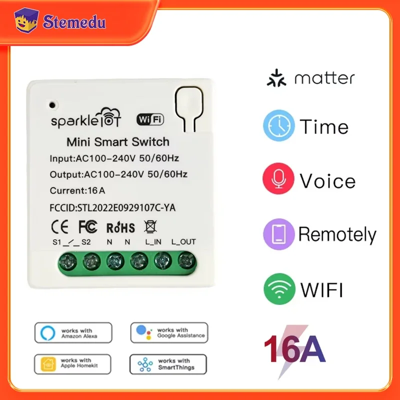 16A Matter WIFI Smart Switch A - огляд і ціна Home Automation Tutorial